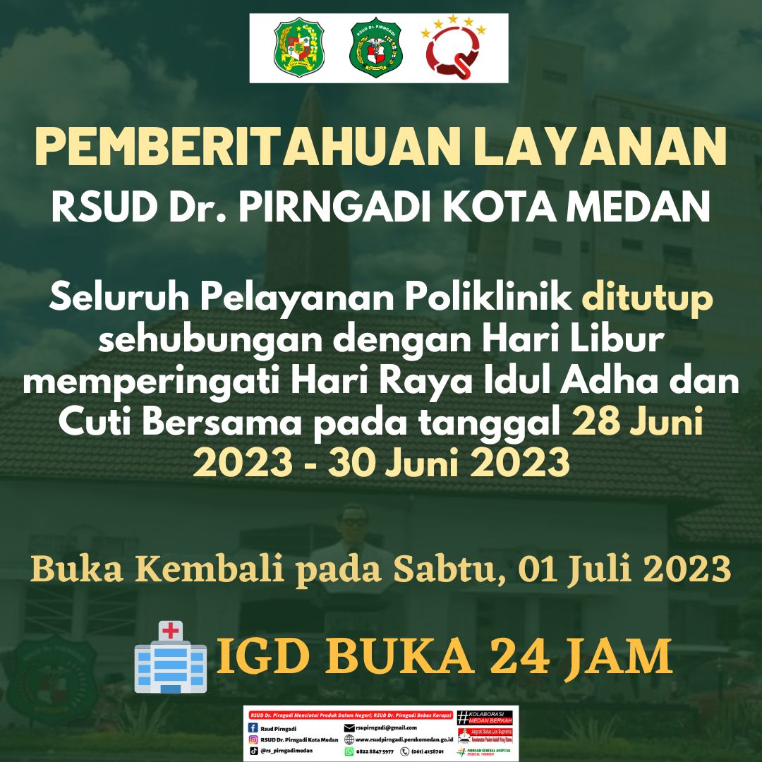 Pemberitahuan Layanan dalam Rangka Hari Raya Idul Adha